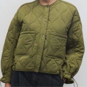 Army Green Quilted Jacket